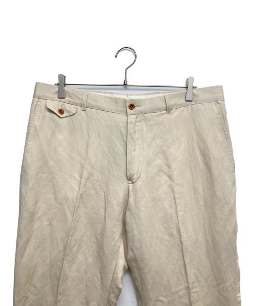 POLO RALPH LAUREN（ポロ・ラルフローレン）POLO RALPH LAUREN (ポロ・ラルフローレン) リネンスラックス ベージュ サイズ:W36の古着・服飾アイテム