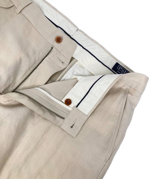 POLO RALPH LAUREN（ポロ・ラルフローレン）POLO RALPH LAUREN (ポロ・ラルフローレン) リネンスラックス ベージュ サイズ:W36の古着・服飾アイテム