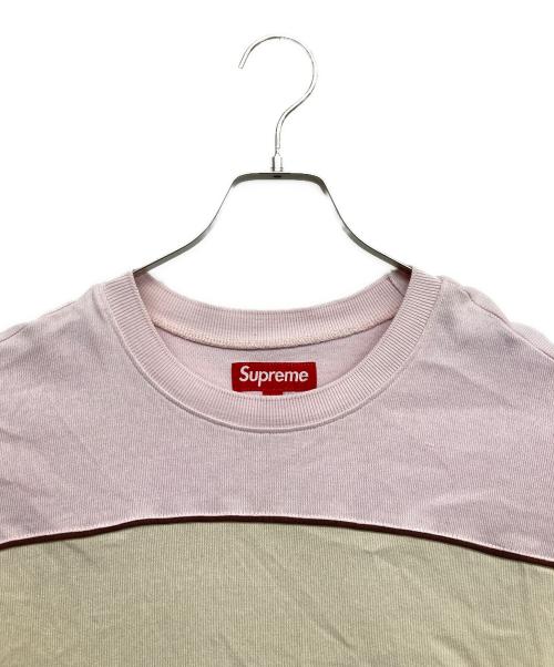 SUPREME（シュプリーム）SUPREME (シュプリーム) Paneled piping L/S Top ピンク サイズ:Mの古着・服飾アイテム