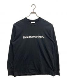 thisisneverthat（ディスイズネバーザット）の古着「ロゴカットソー」｜ブラック