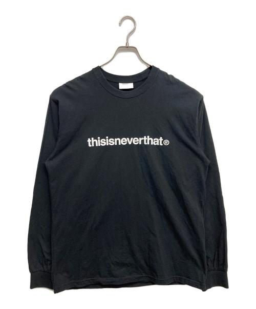 thisisneverthat（ディスイズネバーザット）thisisneverthat (ディスイズネバーザット) ロゴカットソー ブラック サイズ:Lの古着・服飾アイテム