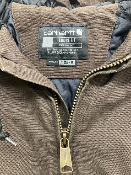 CarHartt（カーハート）CarHartt (カーハート) WASHED DUCK INSULATED ACTIVE JACKET ブラウン サイズ:Lの古着・服飾アイテム