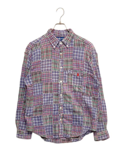 RALPH LAUREN（ラルフローレン）RALPH LAUREN (ラルフローレン) チェックシャツ パープル サイズ:記載無の古着・服飾アイテム