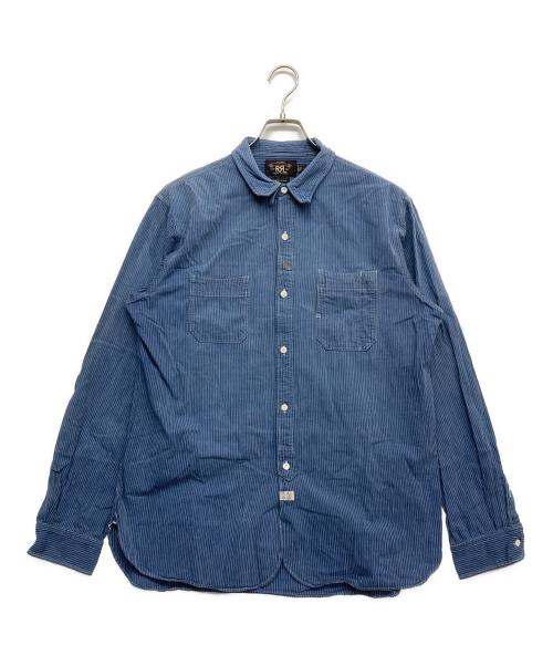 RRL（ダブルアールエル）RRL (ダブルアールエル) 長袖シャツ ブルー サイズ:Lの古着・服飾アイテム