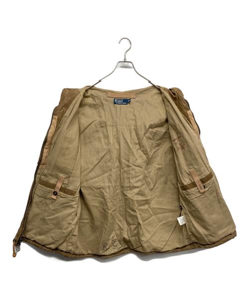 POLO RALPH LAUREN（ポロ・ラルフローレン）POLO RALPH LAUREN (ポロ・ラルフローレン) HIMALAYAS JACKET オイルドフーデットジャケット ブラウン サイズ:XLの古着・服飾アイテム