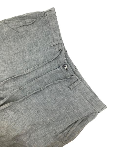 ISSEY MIYAKE（イッセイミヤケ）ISSEY MIYAKE (イッセイミヤケ) リネンイージーショートパンツ ブルー サイズ:3の古着・服飾アイテム