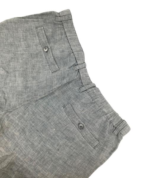 ISSEY MIYAKE（イッセイミヤケ）ISSEY MIYAKE (イッセイミヤケ) リネンイージーショートパンツ ブルー サイズ:3の古着・服飾アイテム