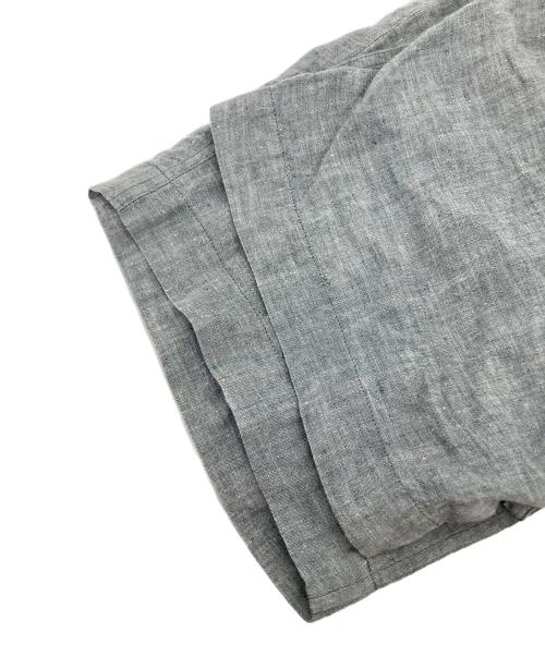 ISSEY MIYAKE（イッセイミヤケ）ISSEY MIYAKE (イッセイミヤケ) リネンイージーショートパンツ ブルー サイズ:3の古着・服飾アイテム