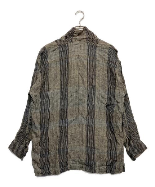 ISSEY MIYAKE MEN（イッセイミヤケメン）ISSEY MIYAKE MEN (イッセイミヤケメン) タートルネックカットソー ブラウン サイズ:Mの古着・服飾アイテム