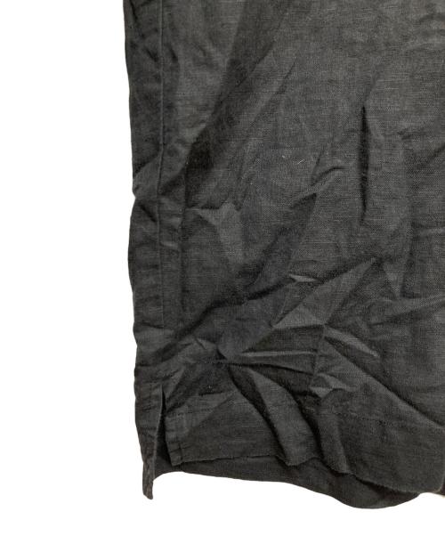 HOMME PLISSE ISSEY MIYAKE（オム プリッセ イッセイ ミヤケ）HOMME PLISSE ISSEY MIYAKE (オム プリッセ イッセイ ミヤケ) リネン混半袖シャツ ブラック サイズ:2の古着・服飾アイテム