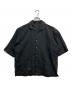 HOMME PLISSE ISSEY MIYAKE（オム プリッセ イッセイ ミヤケ）の古着「リネン混半袖シャツ」｜ブラック