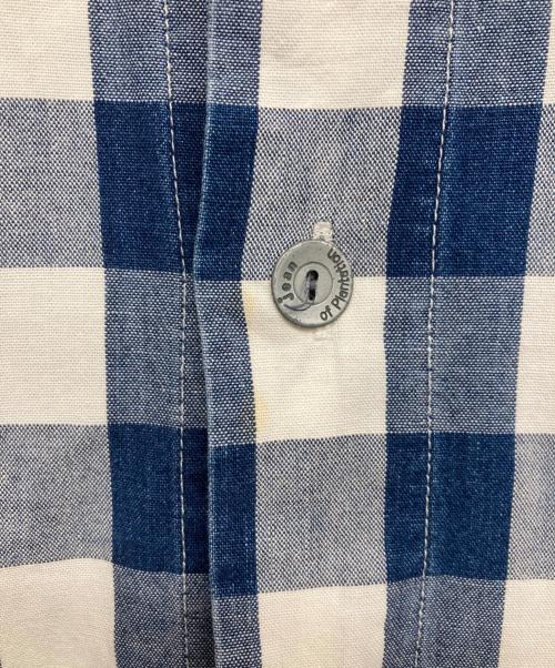 jean of plantation（ジーンオブプランテーション）JEAN OF PLANTATION (ジーンオブプランテーション) バンドカラーシャツ ブルー サイズ:Sの古着・服飾アイテム