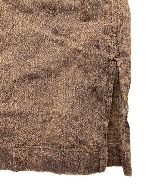 ISSEY MIYAKE MEN（イッセイミヤケメン）ISSEY MIYAKE MEN (イッセイミヤケメン) シアーシャツ ブラウン サイズ:Mの古着・服飾アイテム