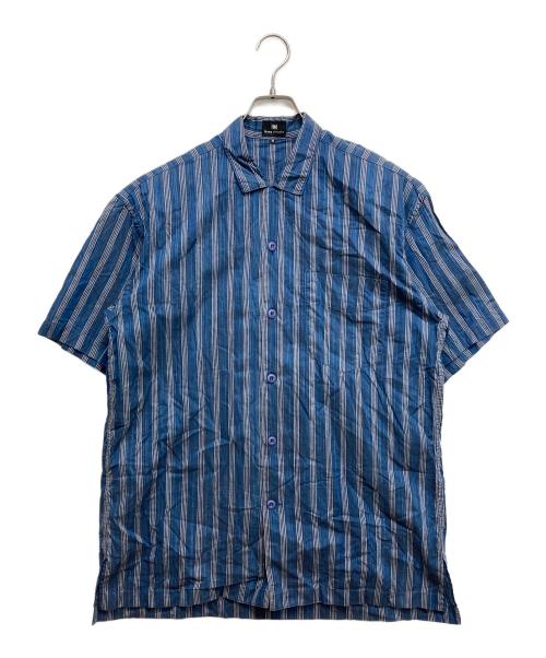 ISSEY MIYAKE（イッセイミヤケ）ISSEY MIYAKE (イッセイミヤケ) 半袖シャツ ブルー サイズ:Mの古着・服飾アイテム