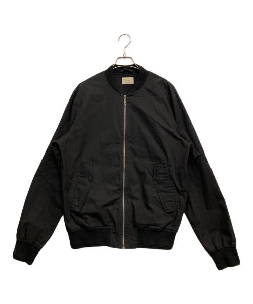 NUDIE JEANS（ヌーディー・ジーンズ）NUDIE JEANS (ヌーディー・ジーンズ) ボンバージャケット ブラック サイズ:Lの古着・服飾アイテム