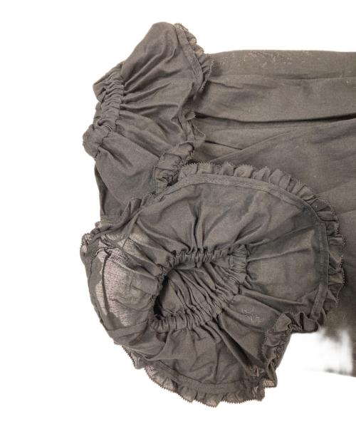 PINK HOUSE（ピンクハウス）PINK HOUSE (ピンクハウス) フリルブラウス ブラック サイズ:表記なしの古着・服飾アイテム