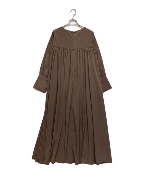 acka（エーシーケーエー）acka (エーシーケーエー) ブラウスワンピース ブラウン サイズ:2の古着・服飾アイテム