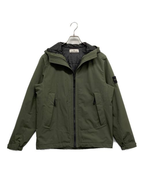 STONE ISLAND（ストーンアイランド）STONE ISLAND (ストーンアイランド) プリマロフトフーデッドブルゾン グリーン サイズ:Mの古着・服飾アイテム