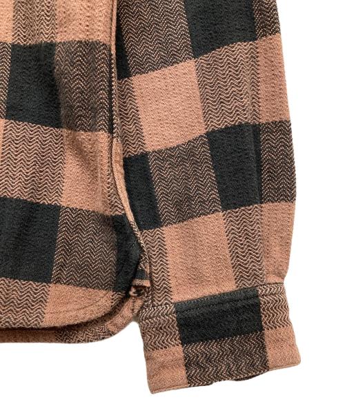 FLAT HEAD（フラット ヘッド）FLAT HEAD (フラット ヘッド) 長袖フランネルシャツ ブラウン サイズ:38の古着・服飾アイテム