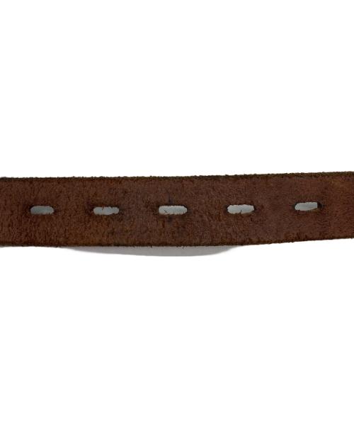 htc（エイチティーシー）htc (エイチティーシー) ウエスタンスタッズベルト ブラウン サイズ:32の古着・服飾アイテム