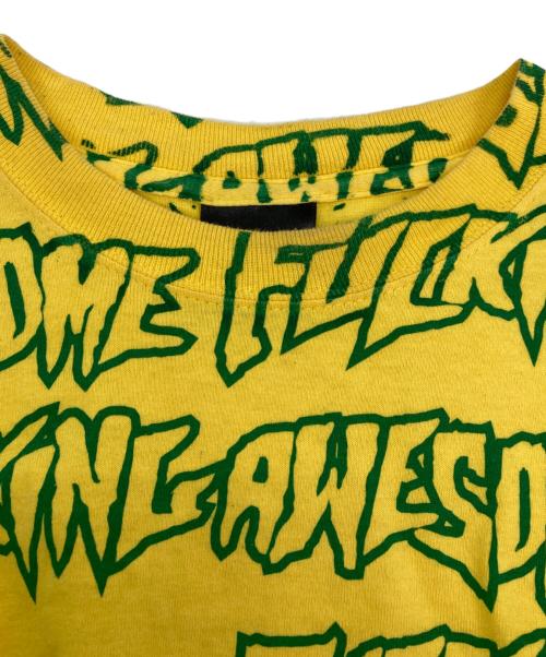 FUCKING AWESOME（ファッキンオーサム）Fucking Awesome (ファッキンオーサム) ロゴTシャツ イエロー サイズ:Mの古着・服飾アイテム