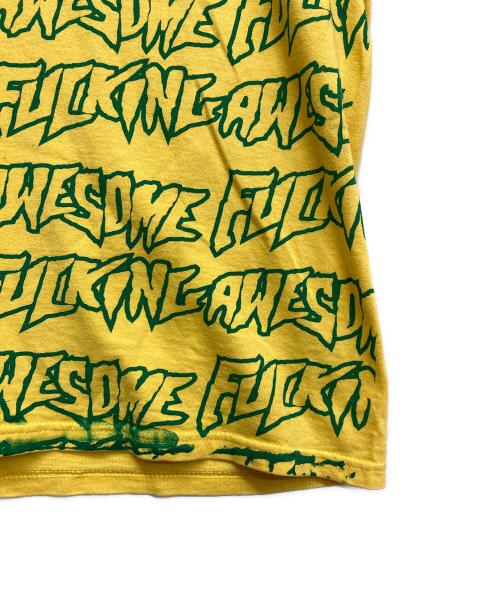 FUCKING AWESOME（ファッキンオーサム）Fucking Awesome (ファッキンオーサム) ロゴTシャツ イエロー サイズ:Mの古着・服飾アイテム