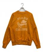 KAPITALキャピタル）の古着「プリントスウェット」｜オレンジ