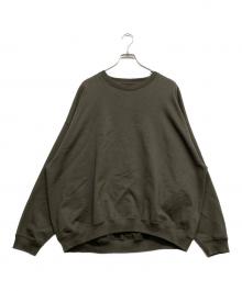 MARKAWARE（マーカウェア）の古着「HUGE SWEAT SHIRT ORGANIC COMPACT YARN/スウエット」｜カーキ