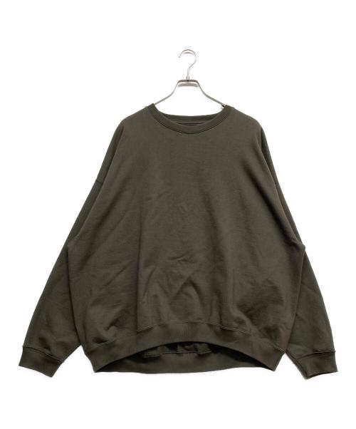 MARKAWARE（マーカウェア）MARKAWARE (マーカウェア) HUGE SWEAT SHIRT ORGANIC COMPACT YARN/スウエット カーキ サイズ:2の古着・服飾アイテム