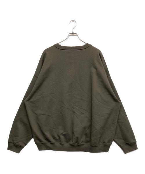 MARKAWARE（マーカウェア）MARKAWARE (マーカウェア) HUGE SWEAT SHIRT ORGANIC COMPACT YARN/スウエット カーキ サイズ:2の古着・服飾アイテム