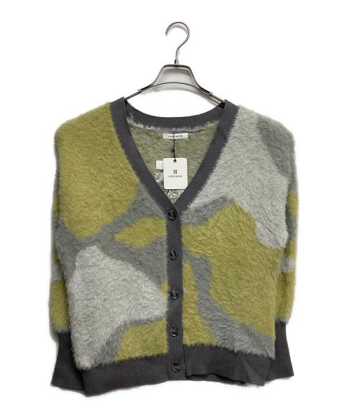 LADYMADE（レディメイド）LADYMADE (レディメイド) ラメフェザージャガードニットカーディガン グレー サイズ:F 未使用品の古着・服飾アイテム