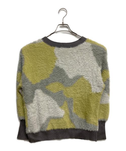 LADYMADE（レディメイド）LADYMADE (レディメイド) ラメフェザージャガードニットカーディガン グレー サイズ:F 未使用品の古着・服飾アイテム