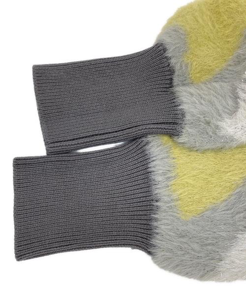 LADYMADE（レディメイド）LADYMADE (レディメイド) ラメフェザージャガードニットカーディガン グレー サイズ:F 未使用品の古着・服飾アイテム