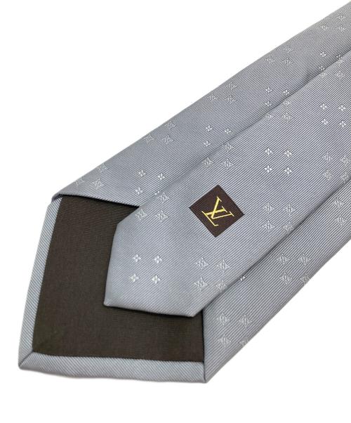 LOUIS VUITTON（ルイ ヴィトン）LOUIS VUITTON (ルイ ヴィトン) シルクネクタイ グレー サイズ:記載無の古着・服飾アイテム