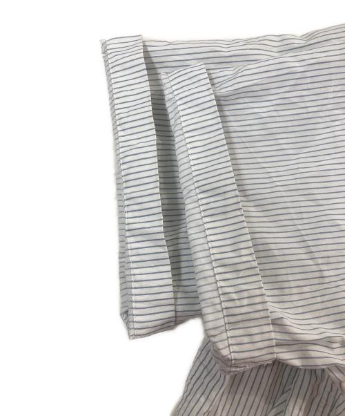 ami（アミ）ami (アミ) ロゴ半袖シャツ ブルー サイズ:XSの古着・服飾アイテム