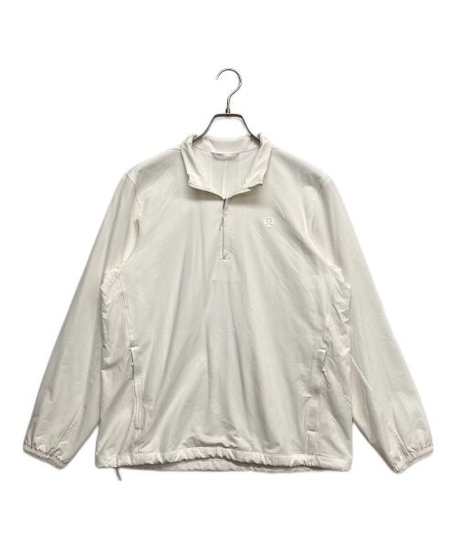 LULULEMON（ルルレモン）LULULEMON (ルルレモン) ハーフジップジャケット ホワイト サイズ:Sの古着・服飾アイテム