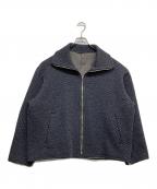 YOKEヨーク）の古着「FRONT ZIP STAND COLLAR BLOUSON」｜ネイビー