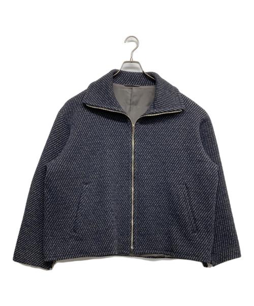 YOKE（ヨーク）YOKE (ヨーク) FRONT ZIP STAND COLLAR BLOUSON ネイビー サイズ:2の古着・服飾アイテム