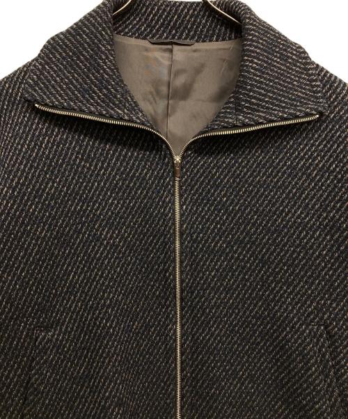 YOKE（ヨーク）YOKE (ヨーク) FRONT ZIP STAND COLLAR BLOUSON ネイビー サイズ:2の古着・服飾アイテム