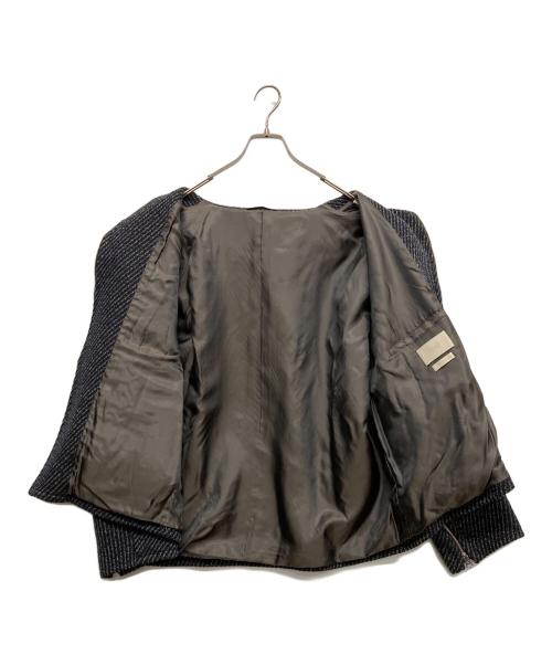 YOKE（ヨーク）YOKE (ヨーク) FRONT ZIP STAND COLLAR BLOUSON ネイビー サイズ:2の古着・服飾アイテム