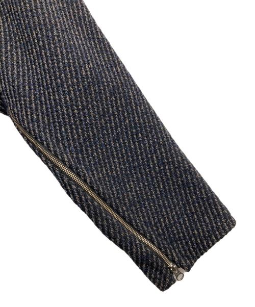 YOKE（ヨーク）YOKE (ヨーク) FRONT ZIP STAND COLLAR BLOUSON ネイビー サイズ:2の古着・服飾アイテム