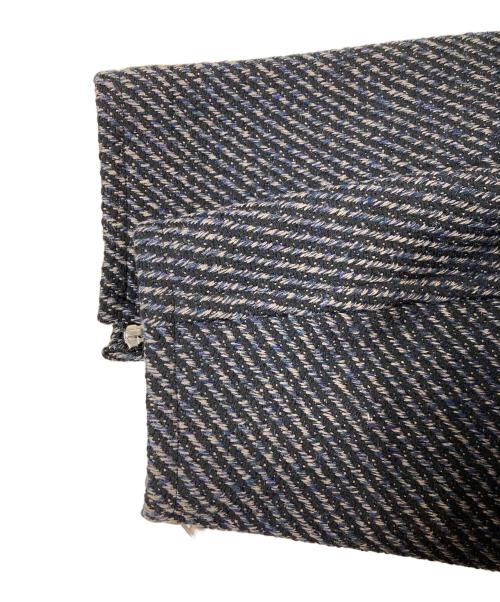 YOKE（ヨーク）YOKE (ヨーク) FRONT ZIP STAND COLLAR BLOUSON ネイビー サイズ:2の古着・服飾アイテム