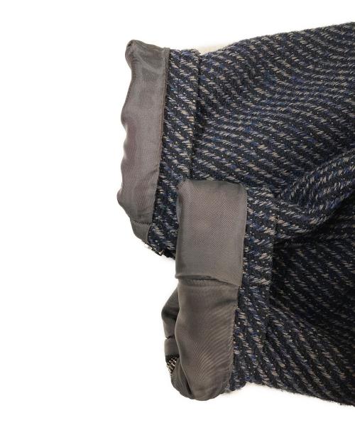 YOKE（ヨーク）YOKE (ヨーク) FRONT ZIP STAND COLLAR BLOUSON ネイビー サイズ:2の古着・服飾アイテム