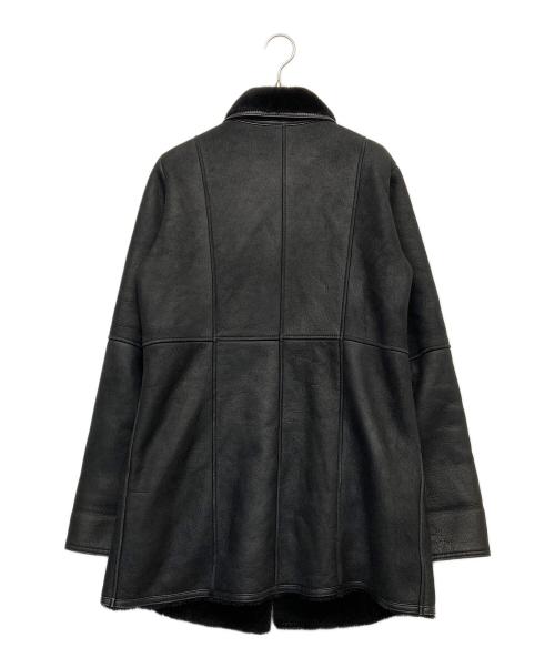 ANNE KLEIN（アンクライン）ANNE KLEIN (アンクライン) リアルムートンジャケット ブラック サイズ:9の古着・服飾アイテム