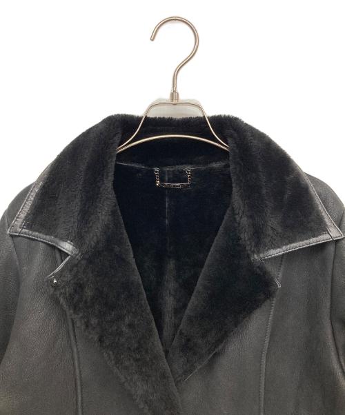 ANNE KLEIN（アンクライン）ANNE KLEIN (アンクライン) リアルムートンジャケット ブラック サイズ:9の古着・服飾アイテム