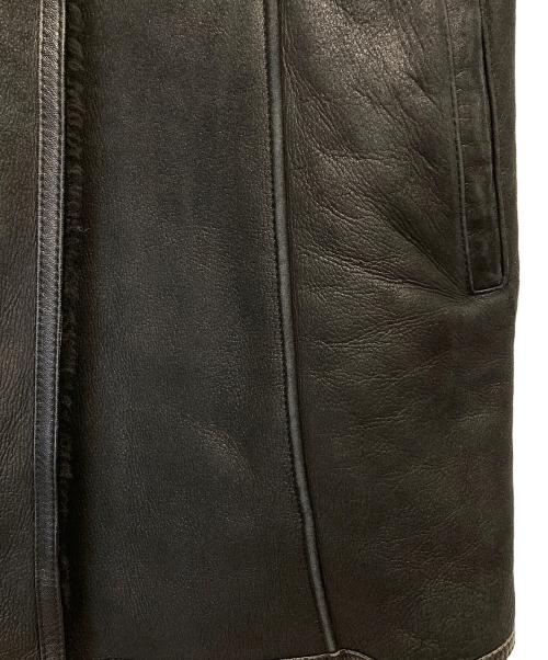 ANNE KLEIN（アンクライン）ANNE KLEIN (アンクライン) リアルムートンジャケット ブラック サイズ:9の古着・服飾アイテム