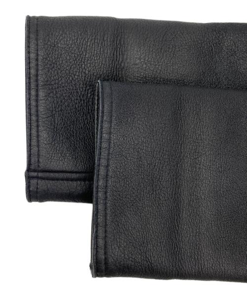 ANNE KLEIN（アンクライン）ANNE KLEIN (アンクライン) リアルムートンジャケット ブラック サイズ:9の古着・服飾アイテム