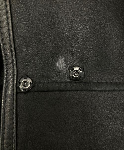 ANNE KLEIN（アンクライン）ANNE KLEIN (アンクライン) リアルムートンジャケット ブラック サイズ:9の古着・服飾アイテム