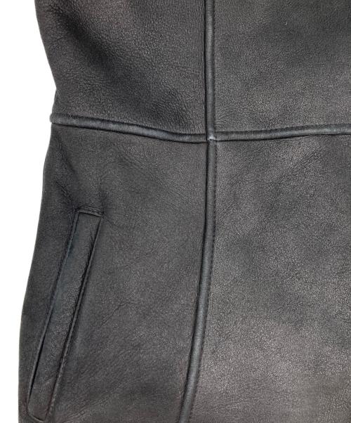 ANNE KLEIN（アンクライン）ANNE KLEIN (アンクライン) リアルムートンジャケット ブラック サイズ:9の古着・服飾アイテム