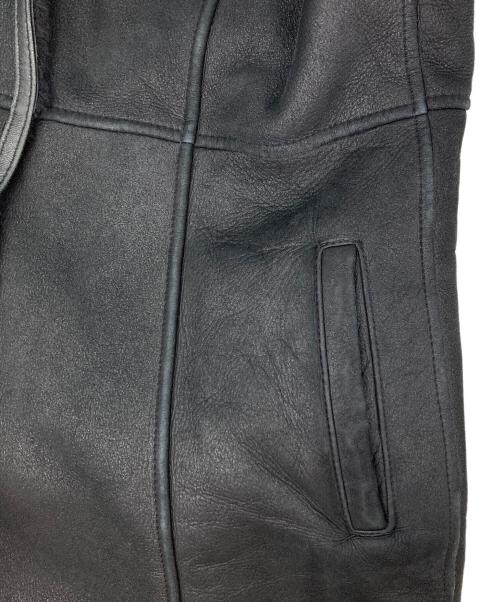 ANNE KLEIN（アンクライン）ANNE KLEIN (アンクライン) リアルムートンジャケット ブラック サイズ:9の古着・服飾アイテム